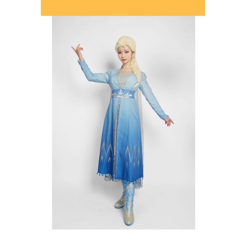 Frozen 2 Elsa High Detail Gradient Embroidered Cosplay Costume