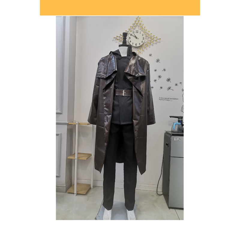 Star Wars Last Jedi Luke Skywalker Ahch To Island PU Leather Cosplay Costume