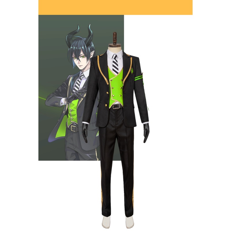 Twisted Wonderland Heartslabyul School Uniform Green Ver Cosplay Costume