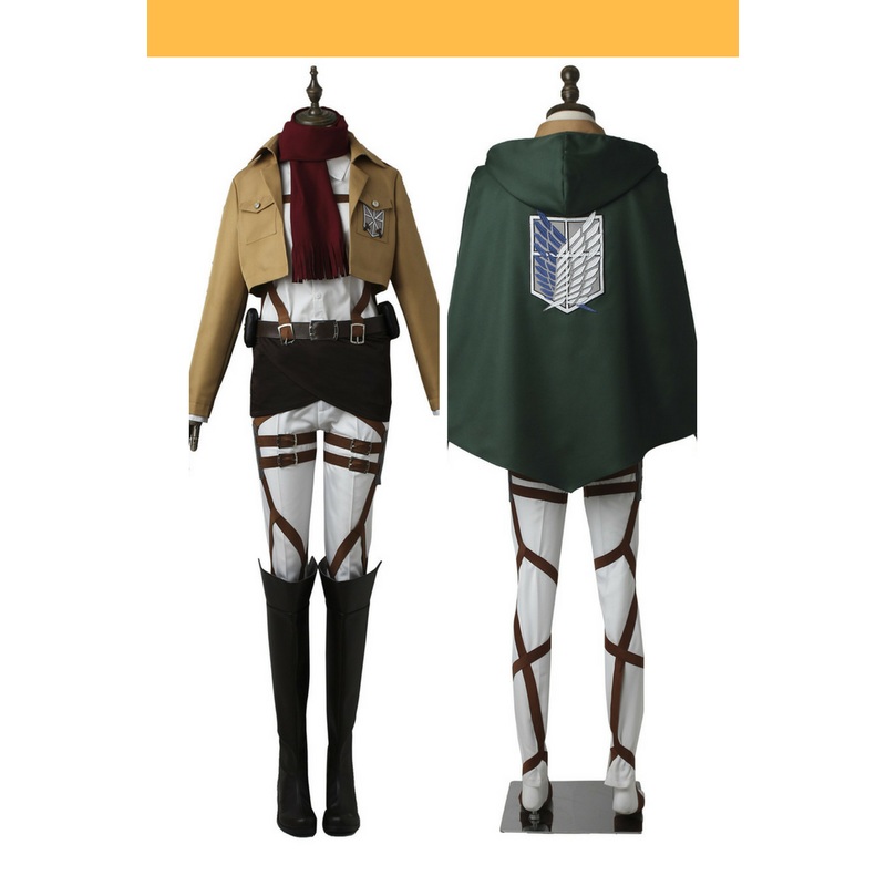 Attack on Titan Mikasa Ackerman Complete Cosplay Costume