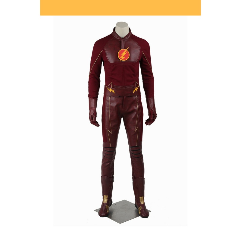 Flash Barry Allen Season 2 Option A Cosplay Costume