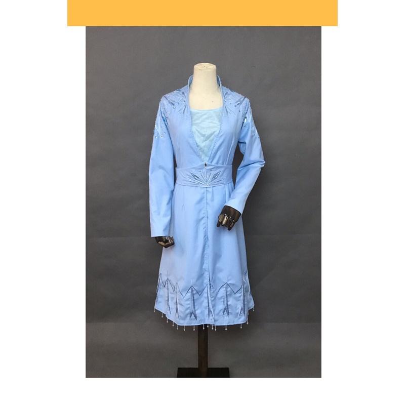 Frozen 2 Elsa Embroidered Travel Cosplay Costume