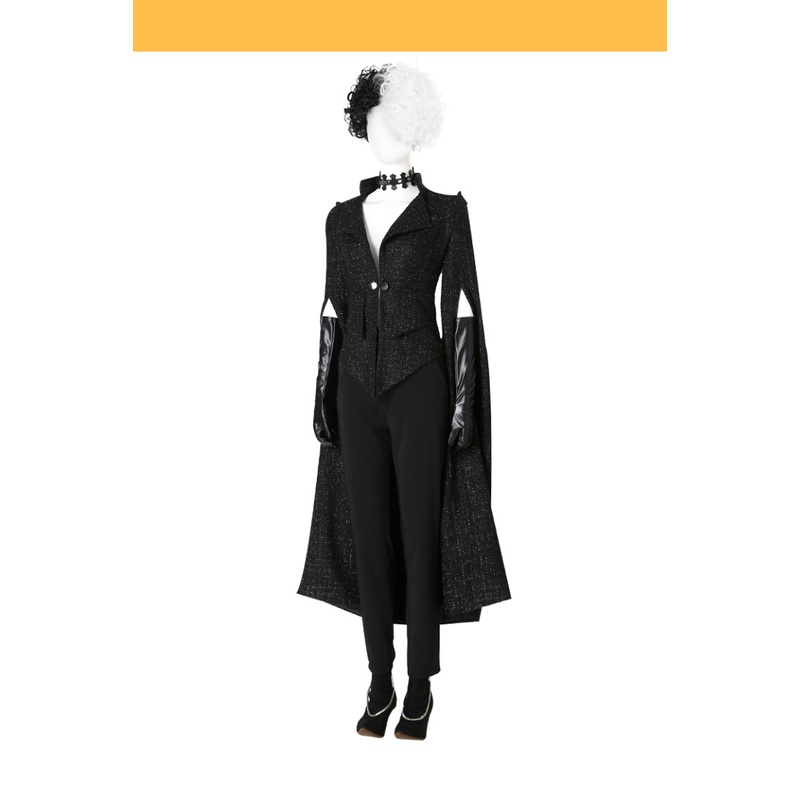 Cruella 2021 Live Action Movie Charity Gala Outfit Cosplay Costume