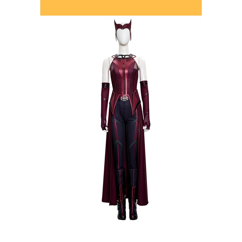 Scarlet Witch Finale Version With Patterned Cape Wanda And Vision TV Series Cosplay Costume