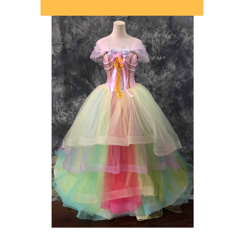 Unicorn Princess Rainbow Chiffon Cosplay Costume