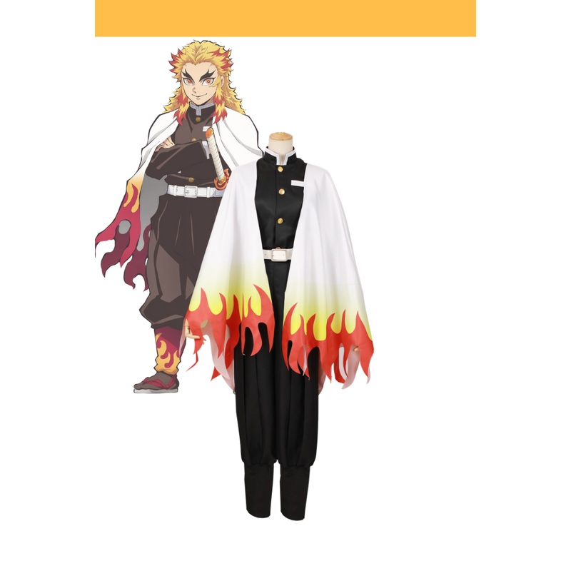 Demon Slayer Kyojuro Rengoku Flame Hashira Cosplay Costume