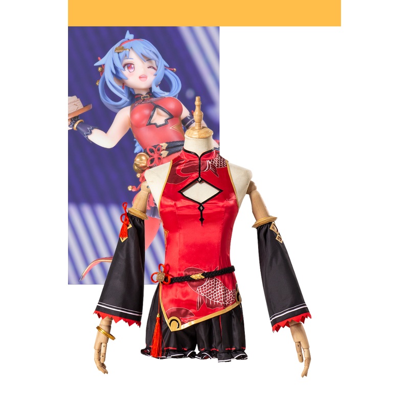 Bilibili Mascot 33 Girl Qipao Dress Cosplay Costume