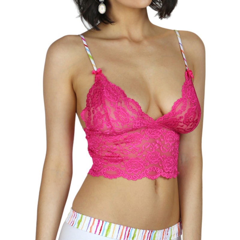 Fuchsia Pink Lace Camisole | FOXERS Watercolors Straps