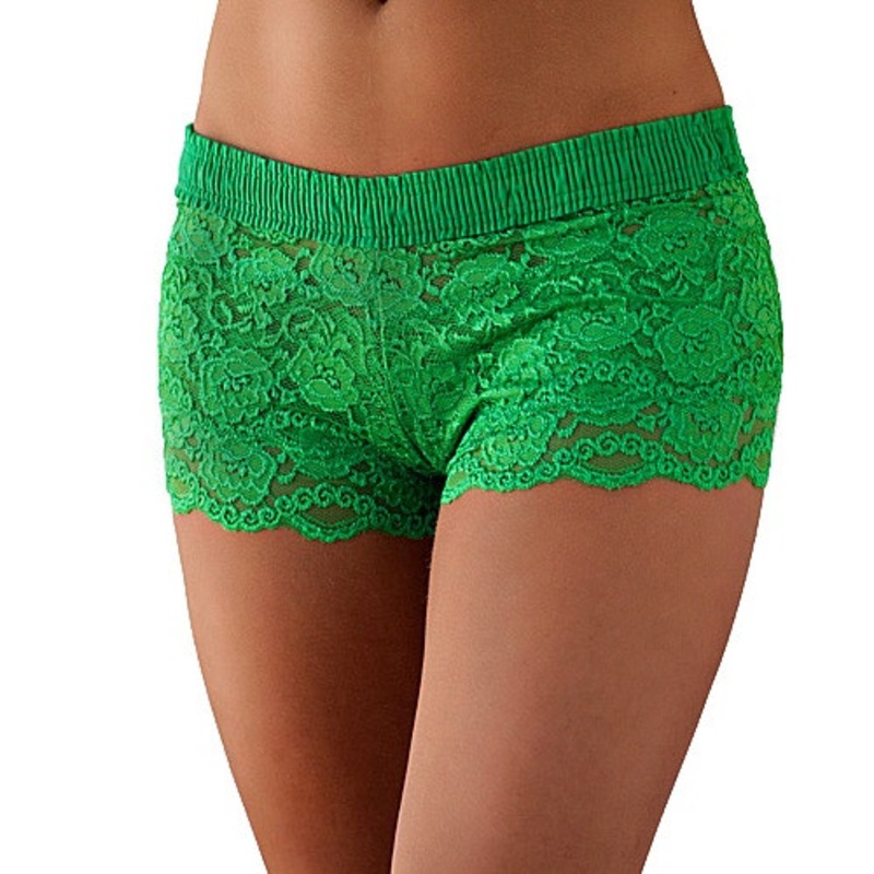 Kelly Green Lace Boxer
