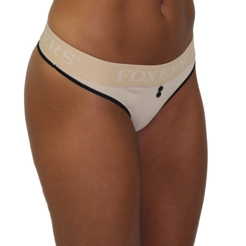 Sand Thong with Black Trim