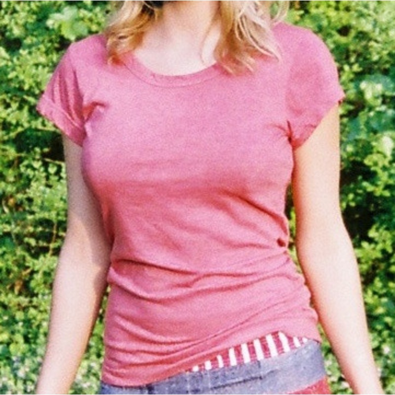 Soft Round Neck Red Tshirt