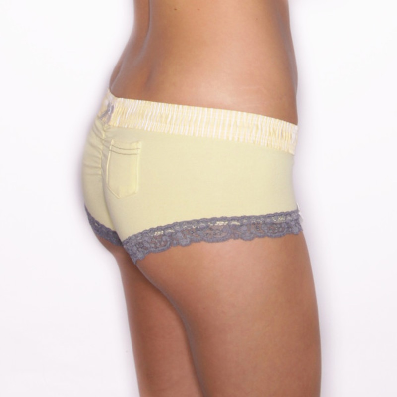 Yellow Boyshort with Yellow Waistband