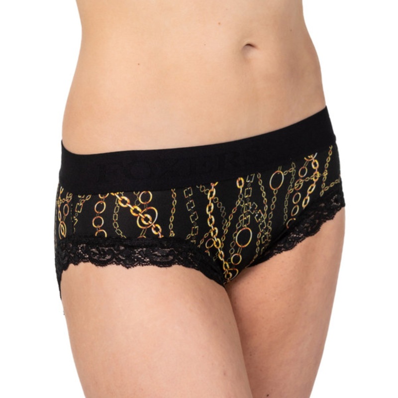 Foxers Boybrief Black Gold Chains