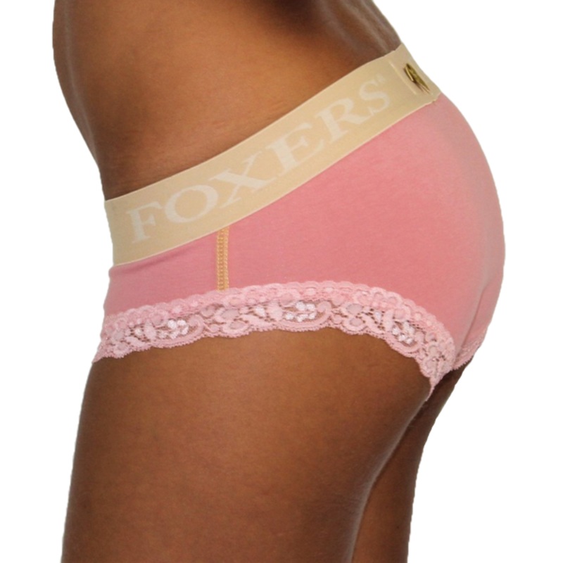 French Rose Boy Brief FOXERS Sand Logo