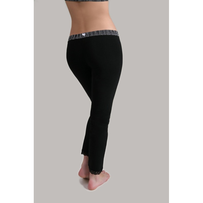 Leggings – Black Stripe over Black