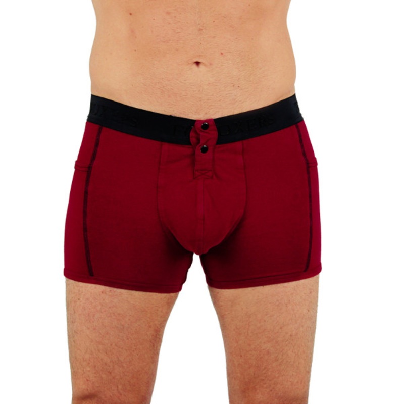 Men’s CRANBERRY Boxer Briefs with Foxers Logo Band