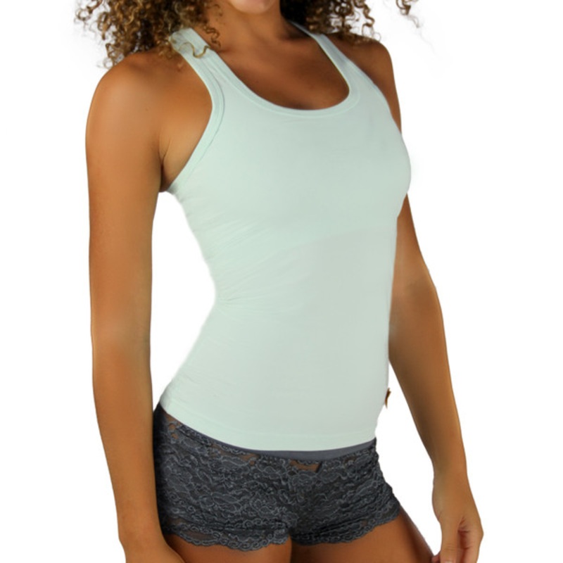 Mint Racer Back Tank Top