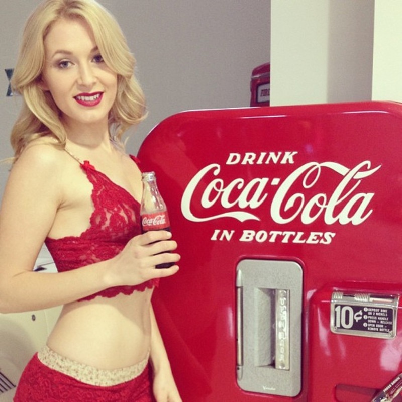 Red Lace Top (Blushing Rose Straps)