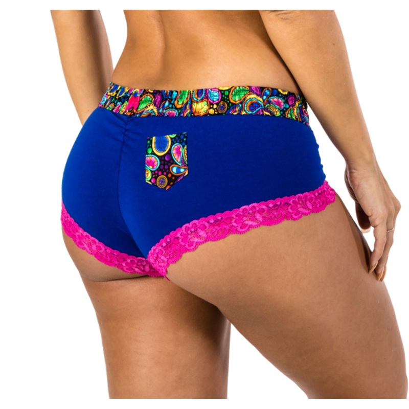 ROYAL PAISLEY BOYSHORT
