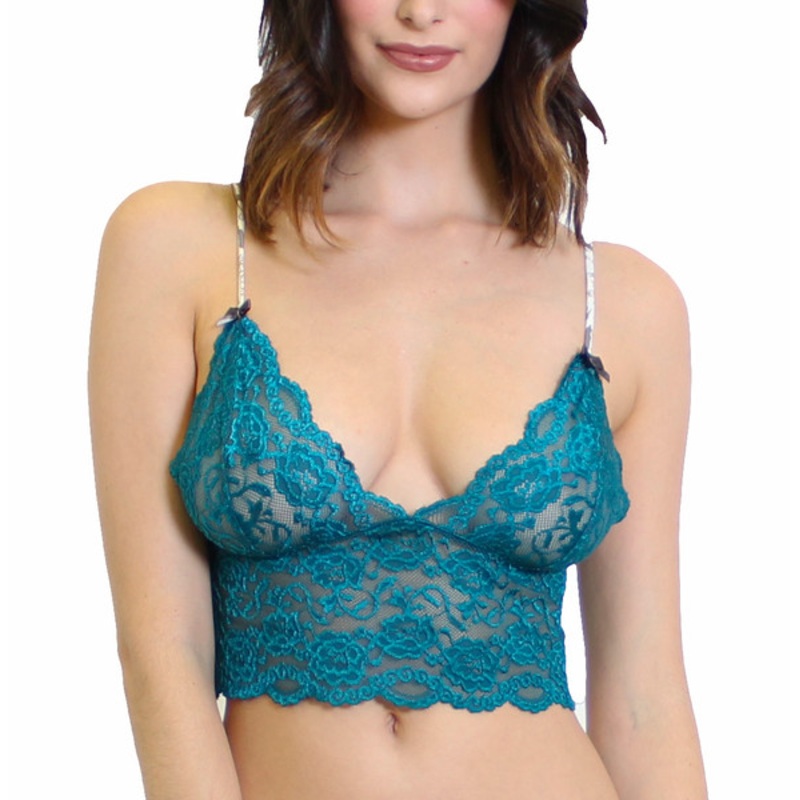 Aurora Blue Lace Top with Elk Adjustable FOXERS Straps