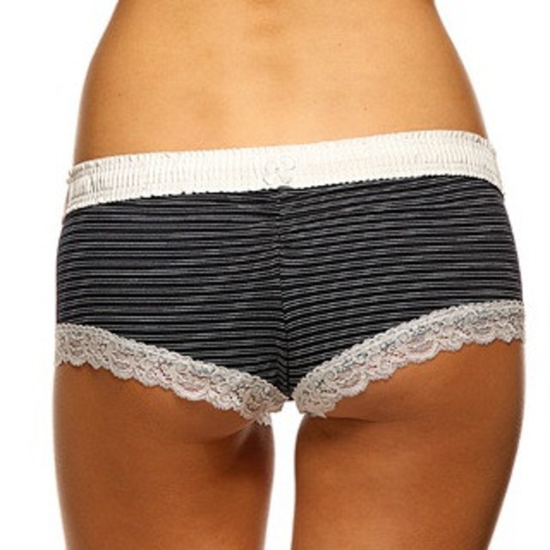 Midnight Blue Striped Boyshort