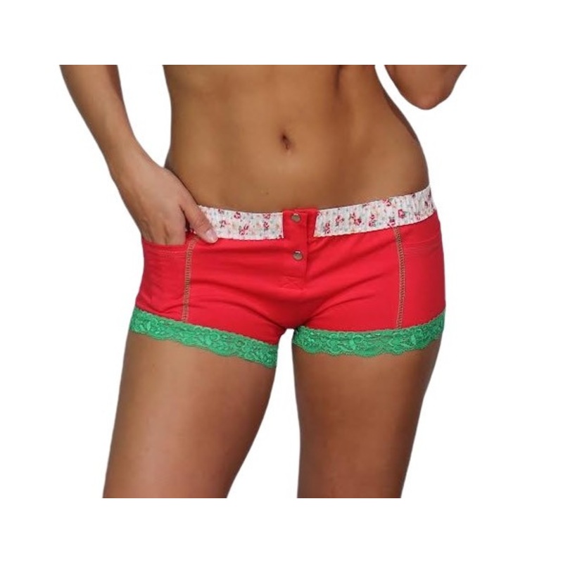 Watermelon Berry Boxer Brief with FOXERS Floral waistband