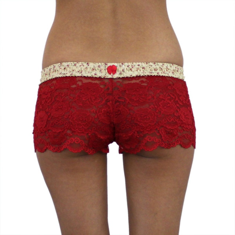 Blushing Rose / Red Lace Boxers