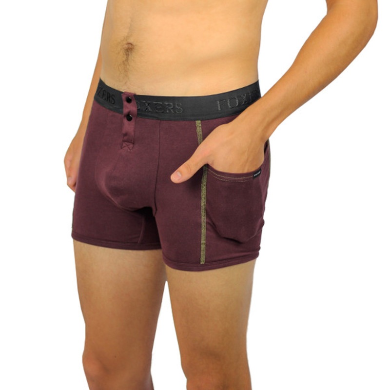 FOXERS Fig Men’s Boxer Brief Black Logo
