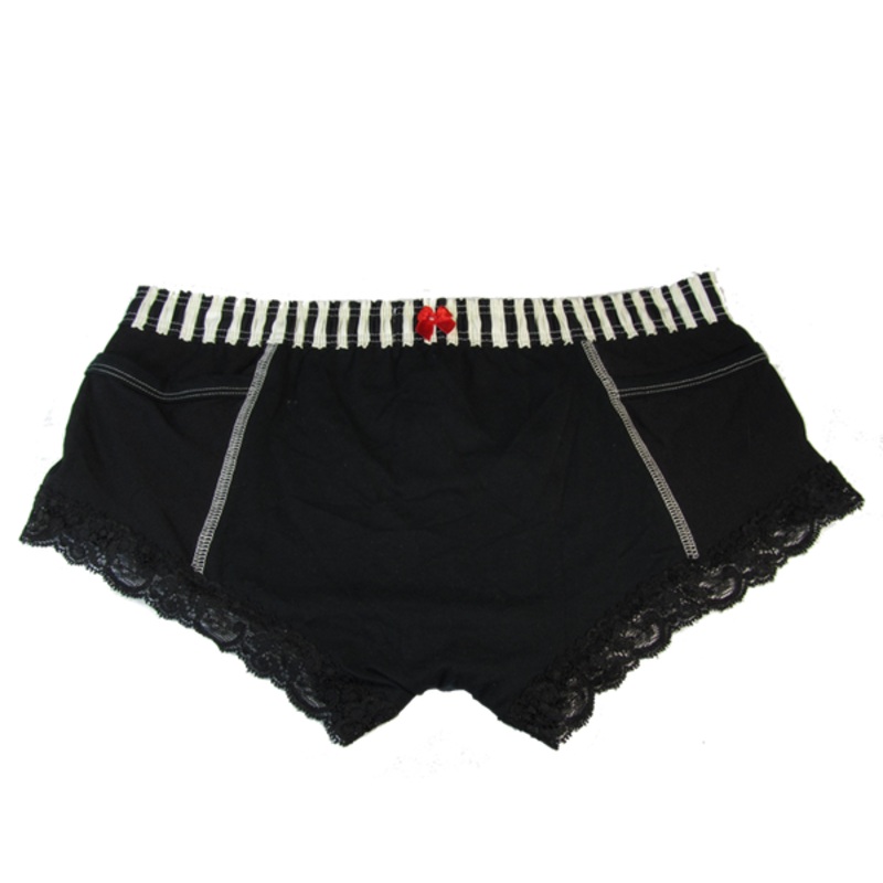 Ivory Black Stripe over Black Boxer Brief FXBOY-0178