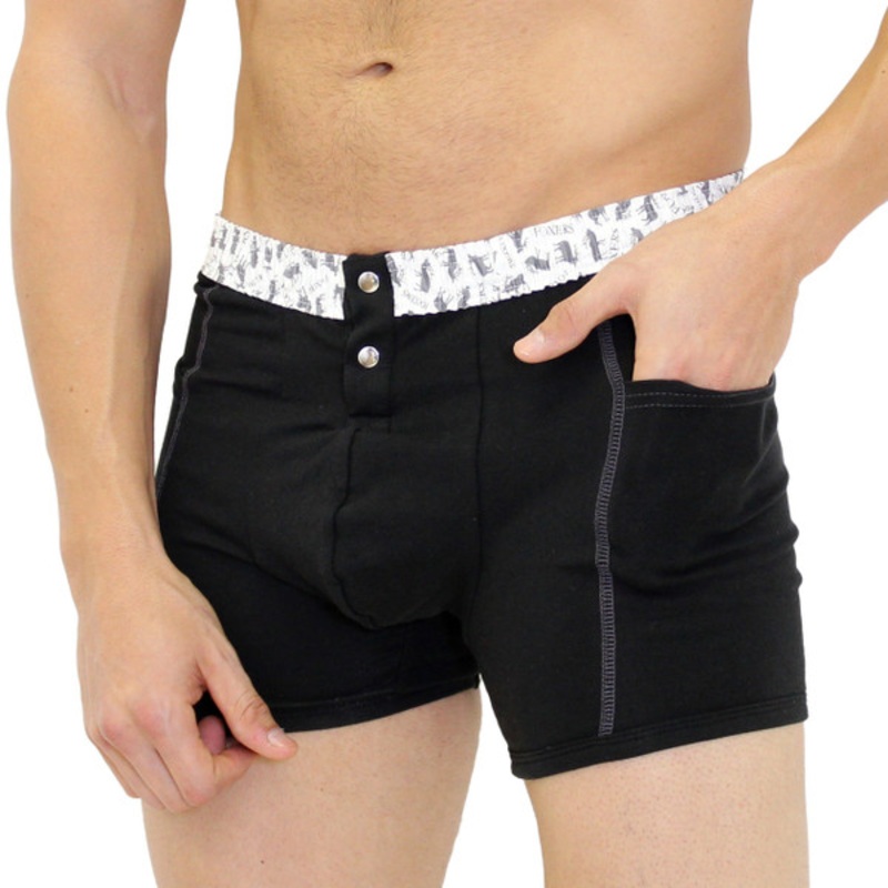 Men’s Black Boxer Brief with Elk Band | FOXERS