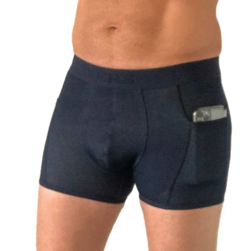 Men’s Denim Knit Boxer Brief w pockets