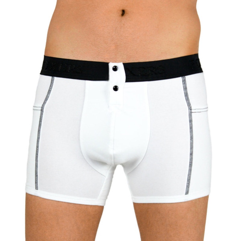 Men’s White Tuxedo Boxer Briefs | FOXERS