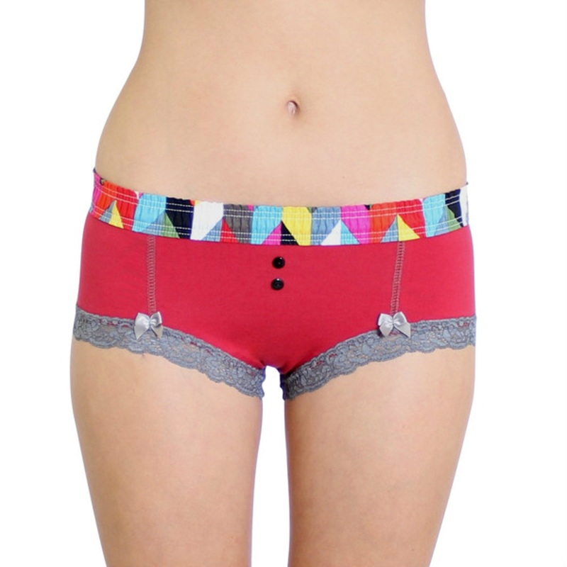 Papaya Boyshort Kaleidoscope FOXERS Band