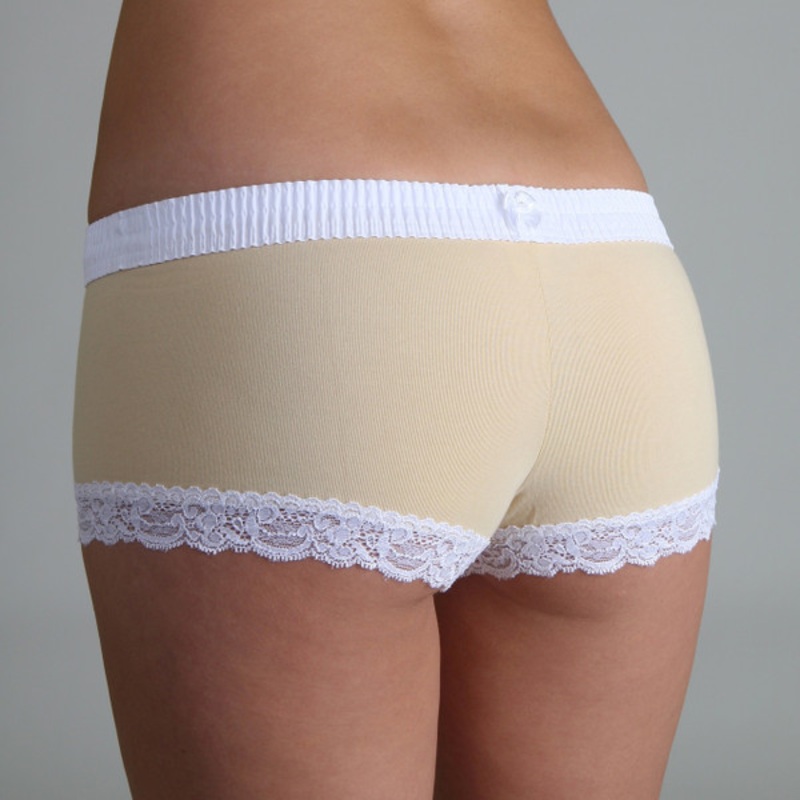 White over Mocha Boyshort