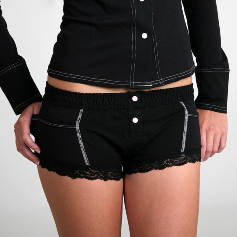 Black Boxer Brief (Pink Accents)