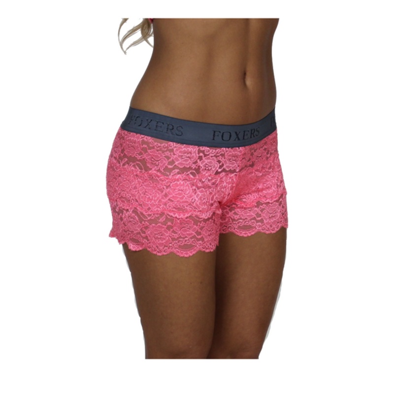 Calypso Coral lace boxers chargray logo band