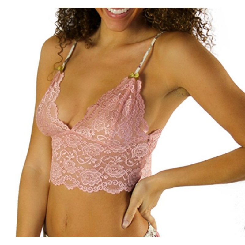 French Rose Cropped Camisole with Royal Day Straps