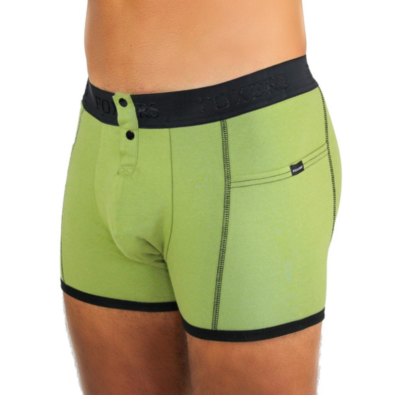Men’s Sage Green Boxer Briefs with Foxers Logo Band