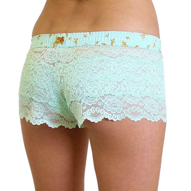 Mint Lace Boxers with Mint Dove FOXERS Band