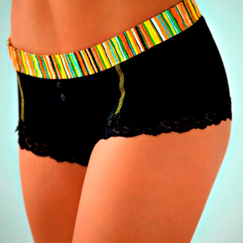 Sunburst / Black Boyshort