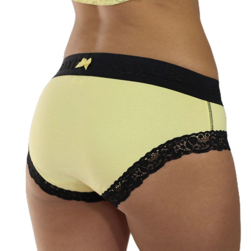 Yellow Boybrief with FOXERS Black Logo