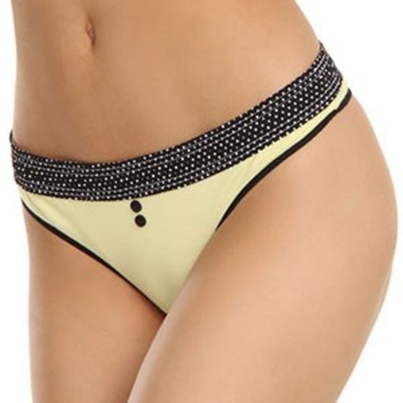 Black Dot / Yellow Thong B-String