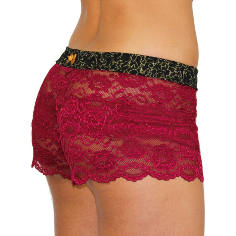 Foxers Cranberry Lace Boxers | Masquerade Band
