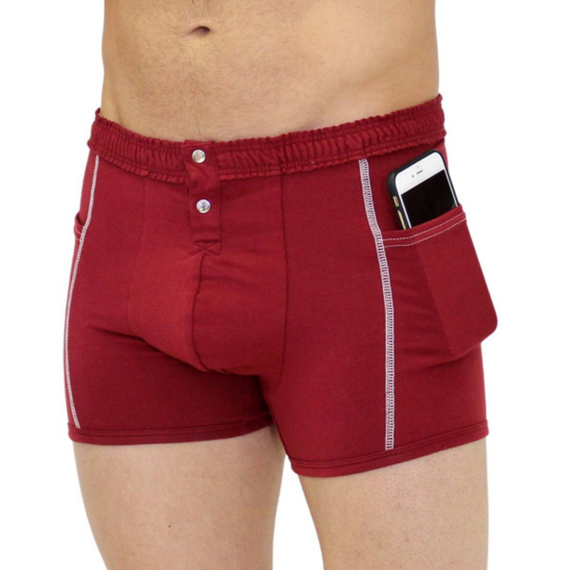FOXERS Men’s Cranberry Boxer Brief