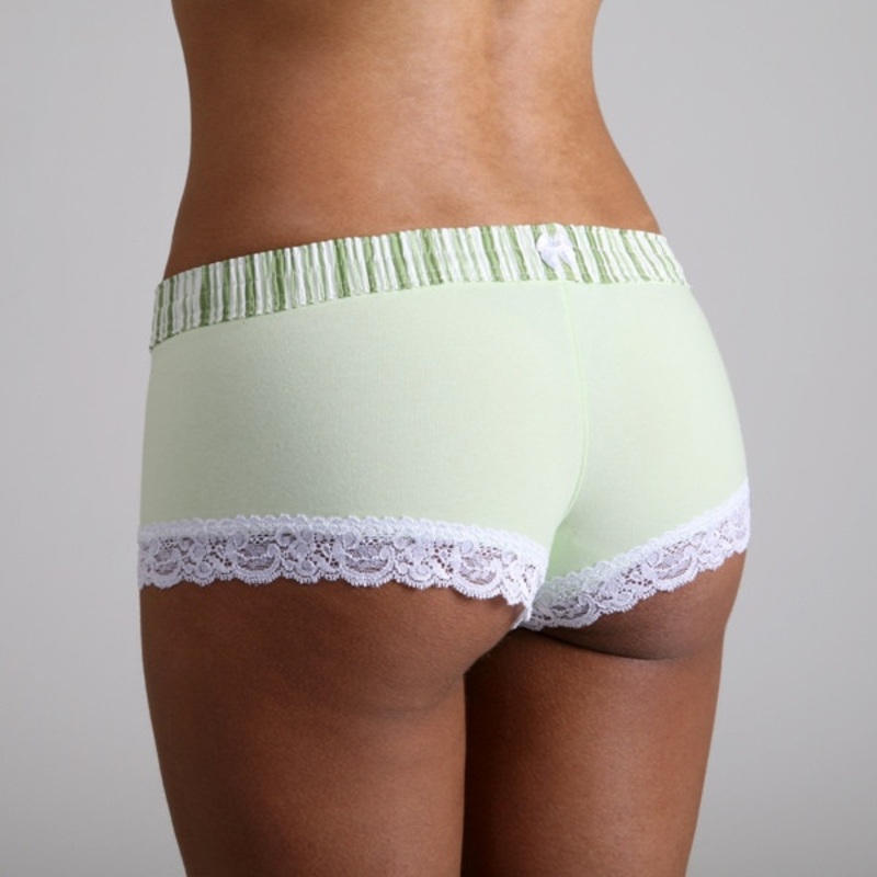 Lime Stripe over Lime Boyshort