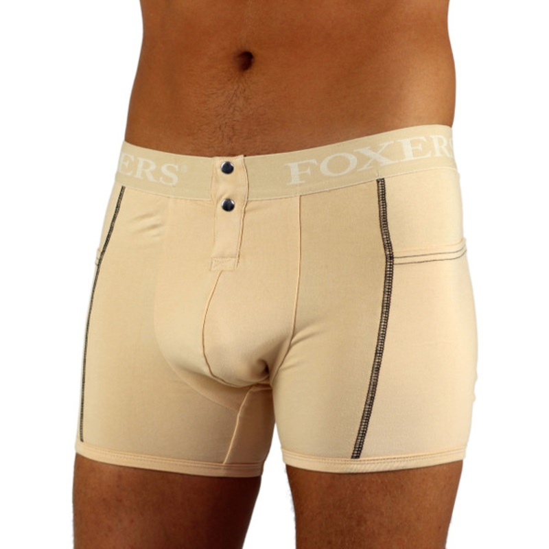 Men’s Nude Boxer Brief | FOXERS Logo