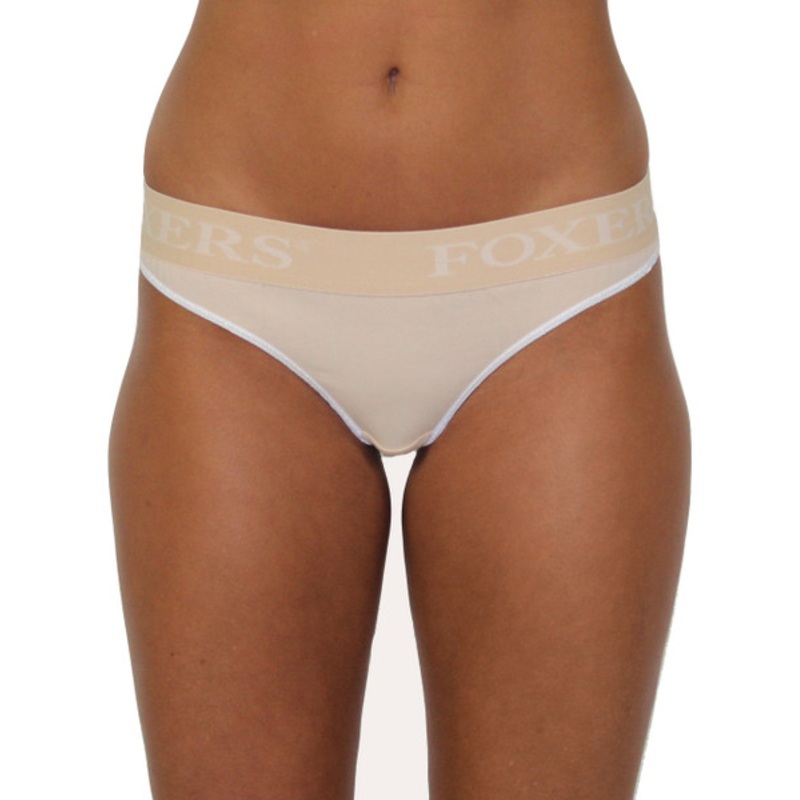 Sand thong with Sand FOXERS Logo