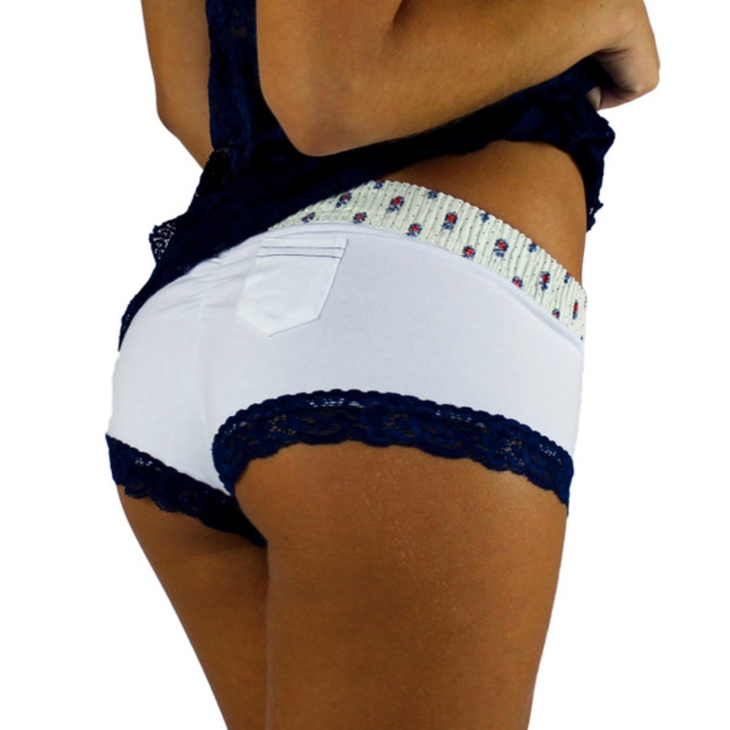 White Boy Shorts with Munroe Heritage Band