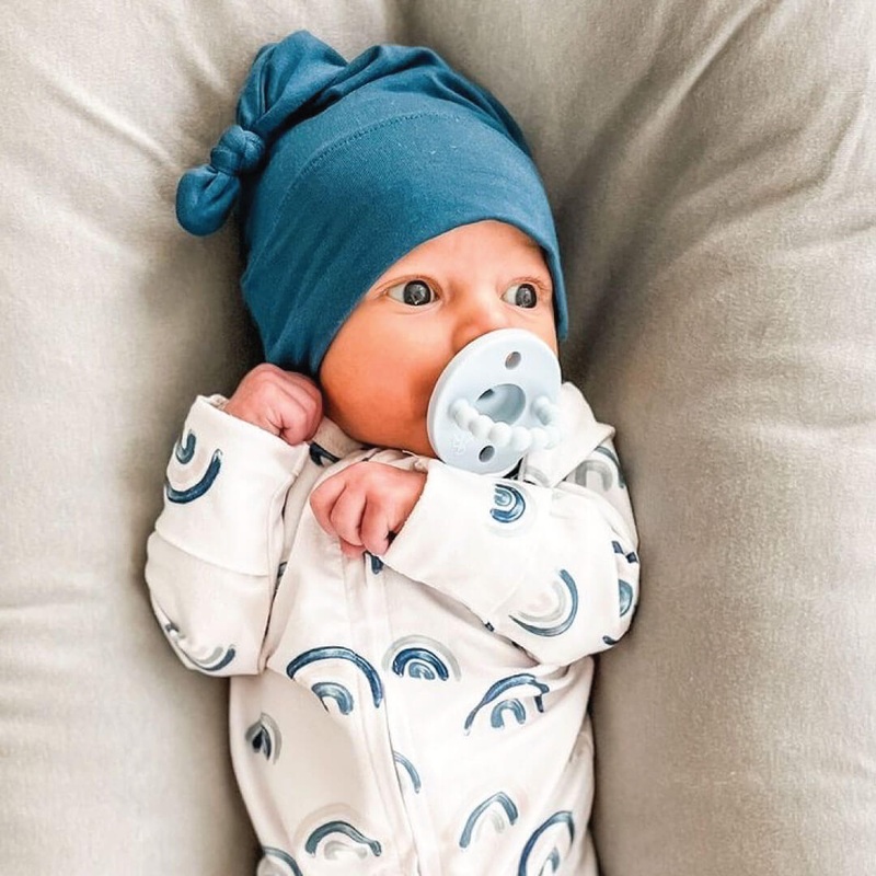 Brooks’ Blue Rainbows Zipper Footie