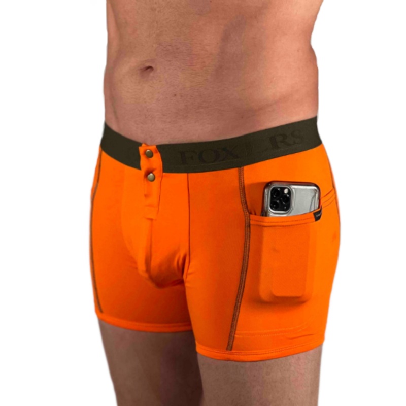 Hunters Men’s Safety Orange Boxer Briefs